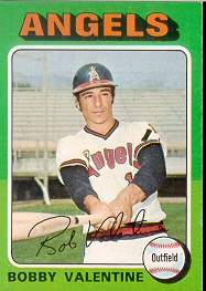 1975 Topps Baseball Cards      215     Bobby Valentine